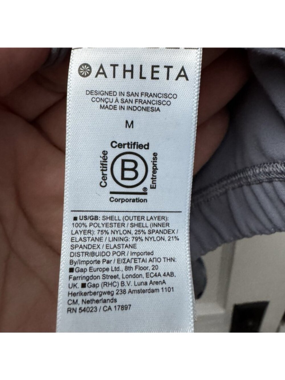 Athleta Medium Gray Ruched Sleeve Zip Front Bomber Jacket Women M - Picture 6 of 10